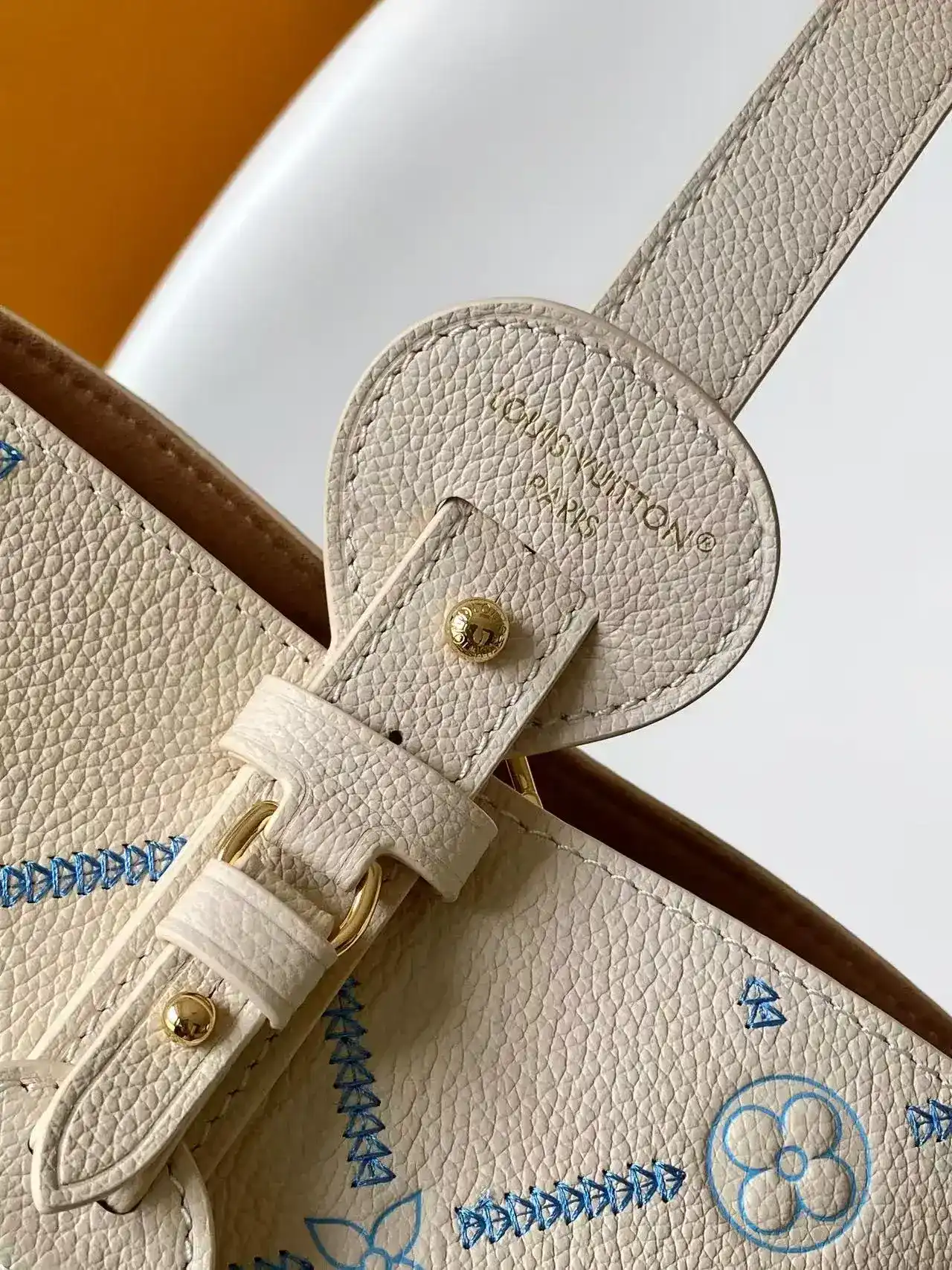 Louis Vuitton White Calfskin Bucket Bag product photo from LabelPicks