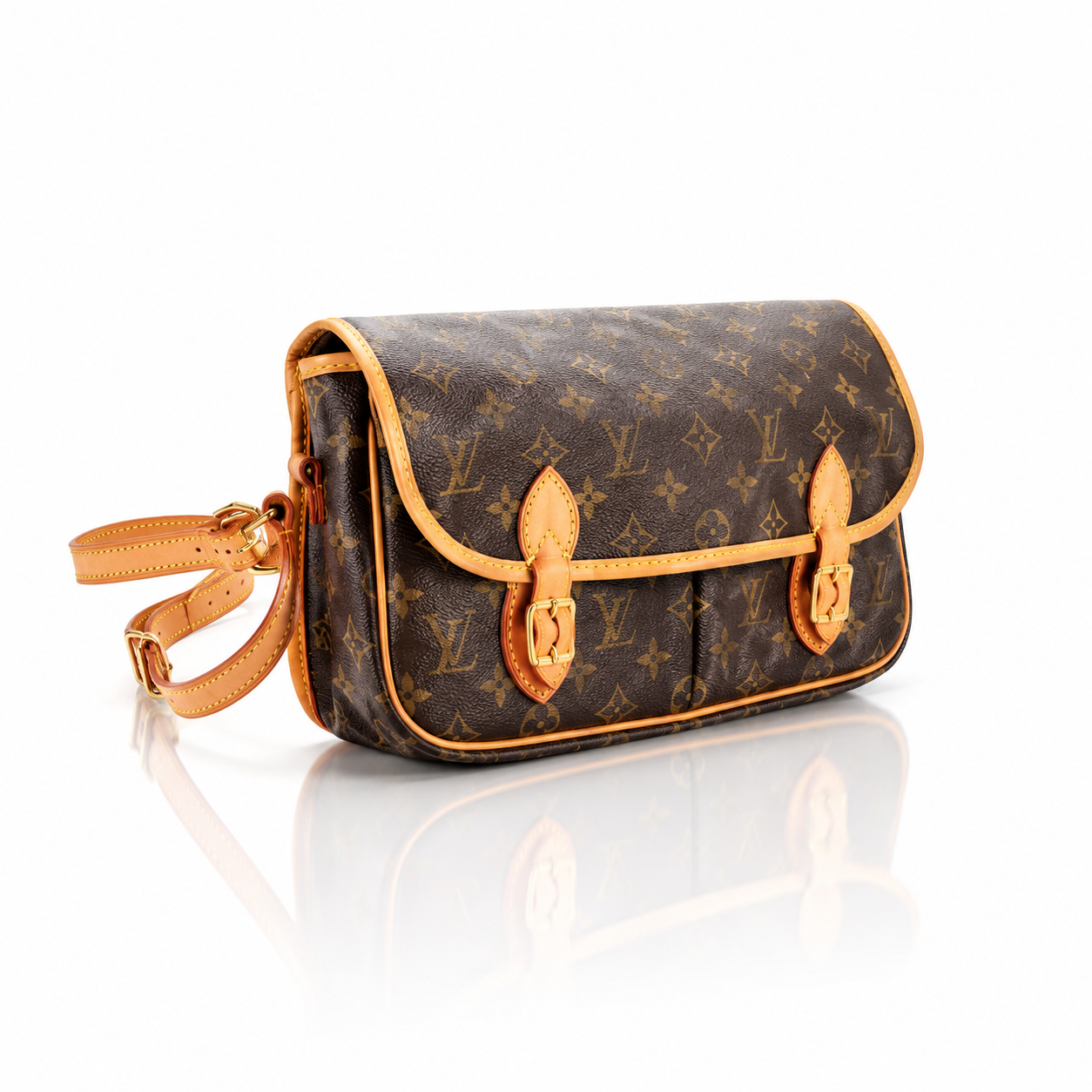 Bolsa Feminina Monogram Hudson PM em Canvas Marrom Modelo: M42247