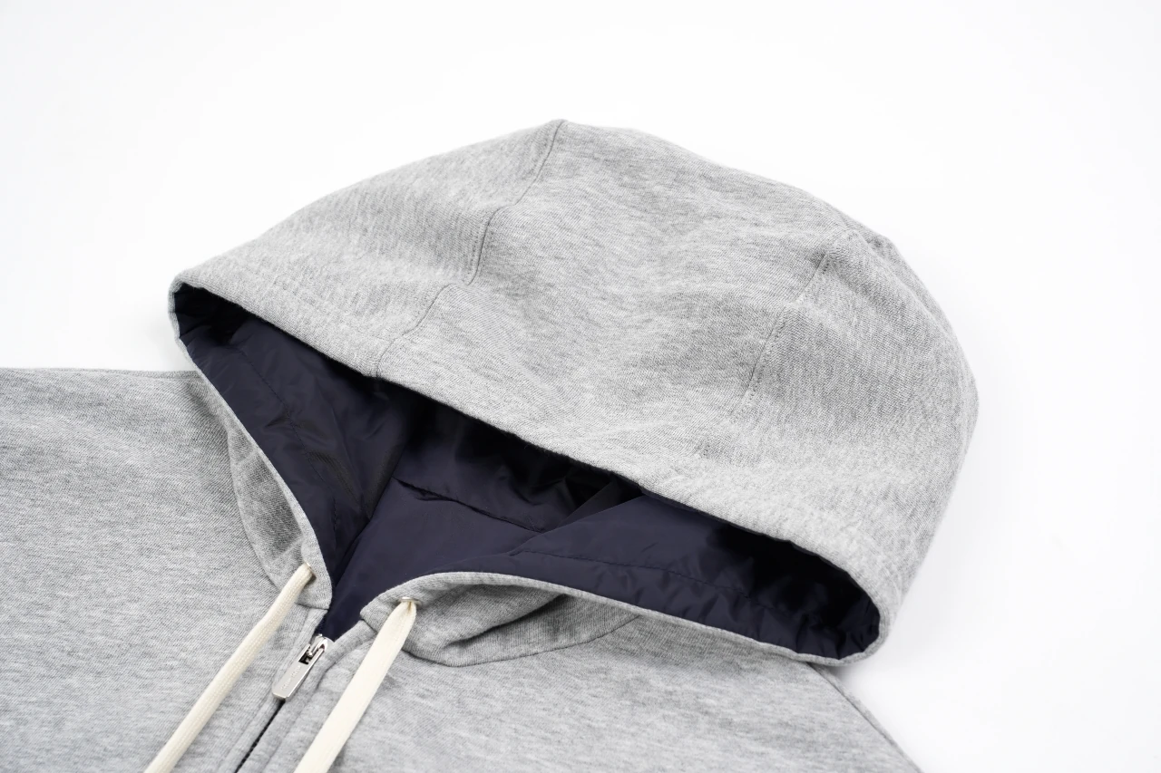 Miu Miu Grey Contrast Reversible Hooded Jacket product photo from LabelPicks