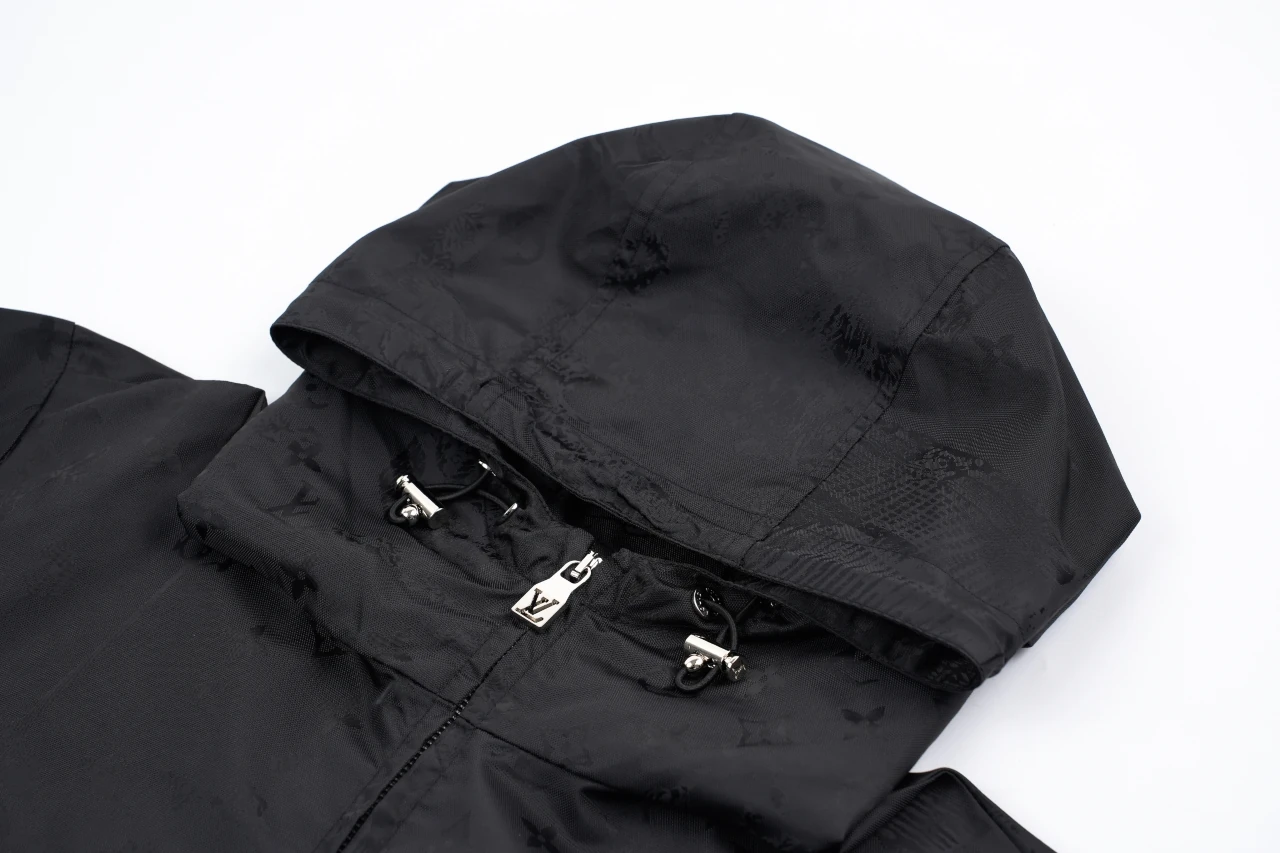 Louis Vuitton Black City Scene Print Hooded Jacket product photo from LabelPicks
