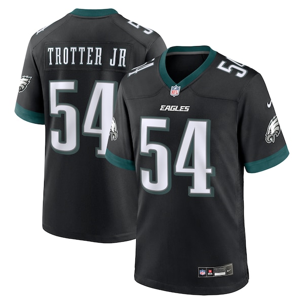 Jeremiah Trotter Jr. Philadelphia Eagles Nike Alternate 2024 NFL Draft Game Jersey - Black
