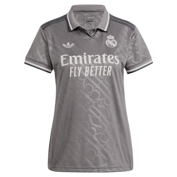 Los Merengues adidas Originals Women's 2024/25 Third Replica Jersey - Charcoal