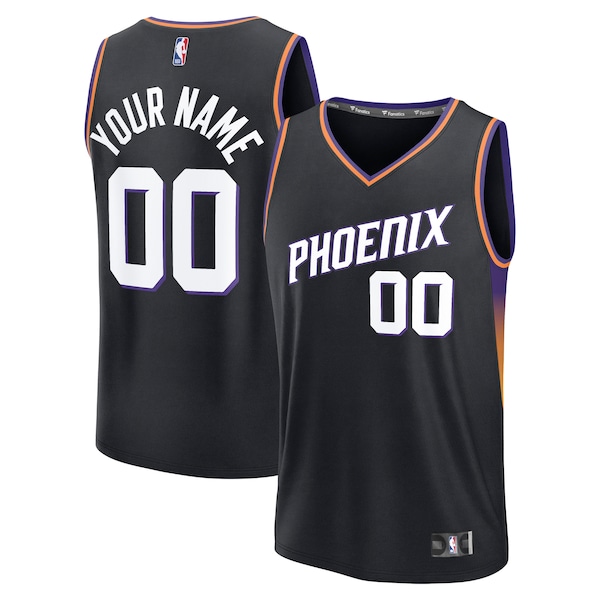 Phoenix Suns  Fastbreak Custom Jersey - Statement Edition - Black/White/Purple