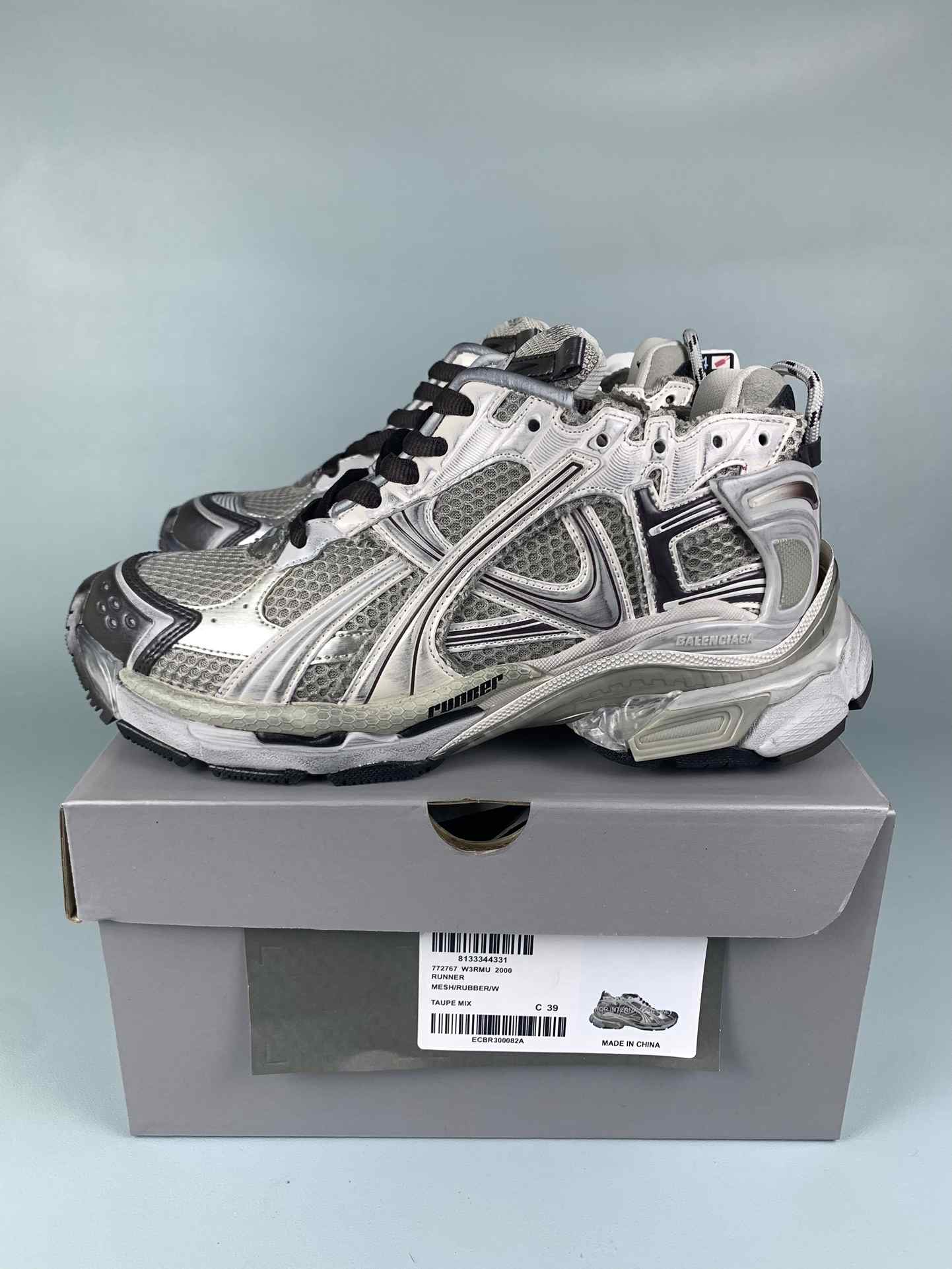 Runner Sneaker 'Dark Grey Black'