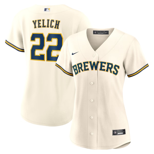 Christian Yelich Milwaukee Brewers Nike Women's Home Replica Jersey - White