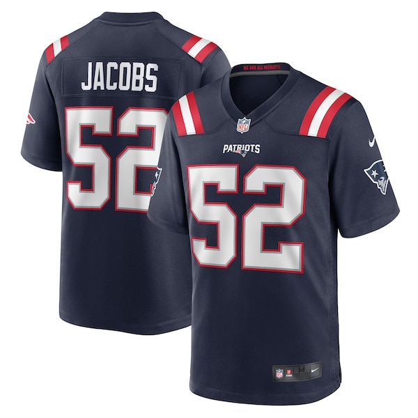 Curtis Jacobs New England Patriots Nike  Game Jersey -  Navy