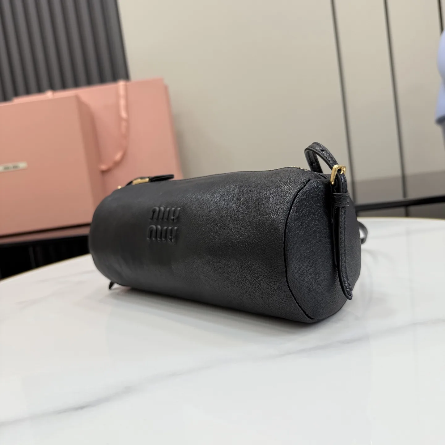 Miu Miu Black Lambskin Top Handle Bag product photo from LabelPicks