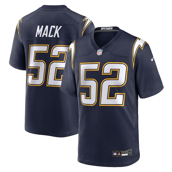 Khalil Mack Los Angeles Chargers Nike Alternate Super Chargers Game Player Jersey - Navy/Gold