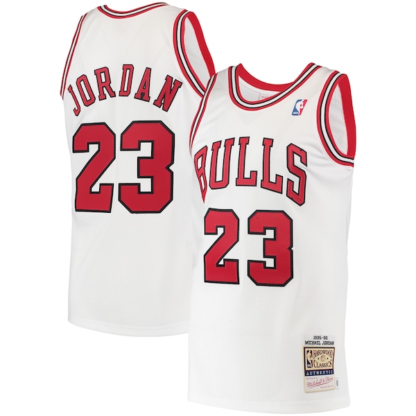 Michael Jordan Chicago Bulls  1995 Hardwood Classics Authentic Jersey - White