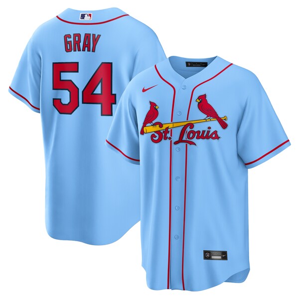 Sonny Gray St. Louis Cardinals Nike Alternate Replica Jersey - Light Blue/Red/White