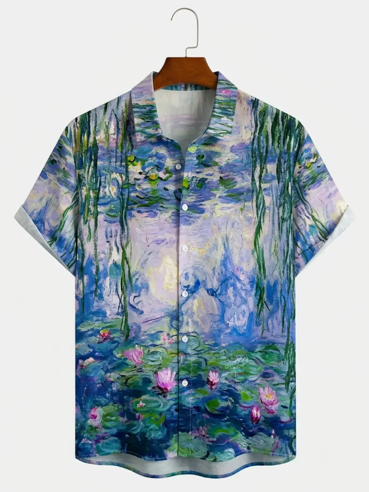 Men's printed shirts Monet Water Lilies Art Hawaiian Shirt
