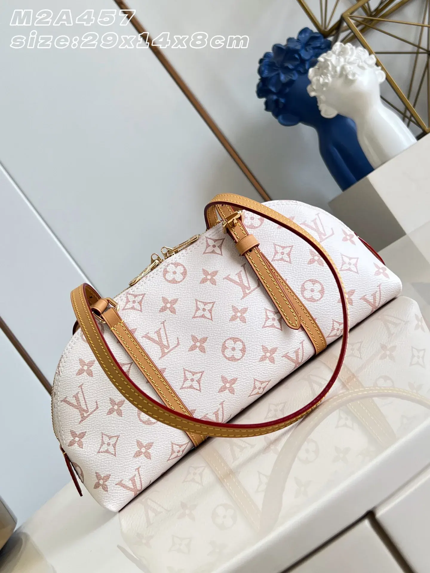 Louis Vuitton Red Alma Canvas and Leather Shoulder Bag product photo from LabelPicks