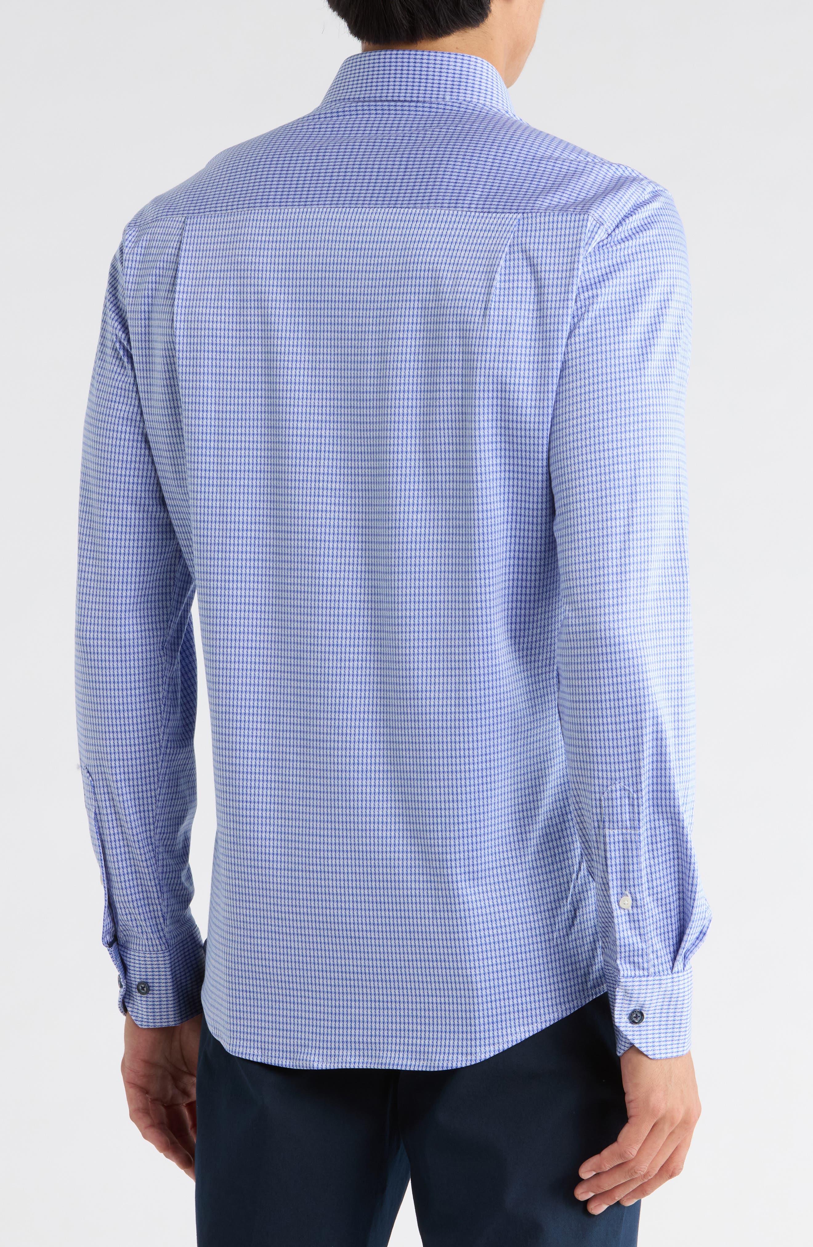 Duchamp Slim Fit Houndstooth Dress Shirt