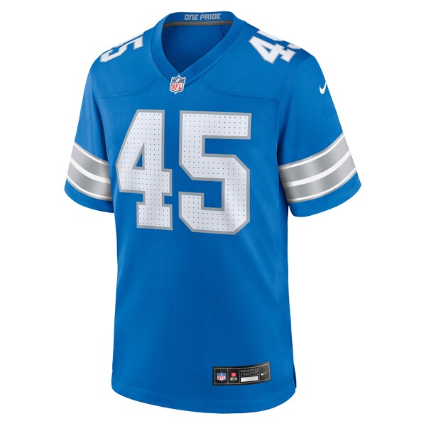 Isaac Ukwu Detroit Lions Nike Game Jersey -  Blue