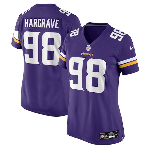 Javon Hargrave Minnesota Vikings Nike Women's Team Game Jersey -  Purple