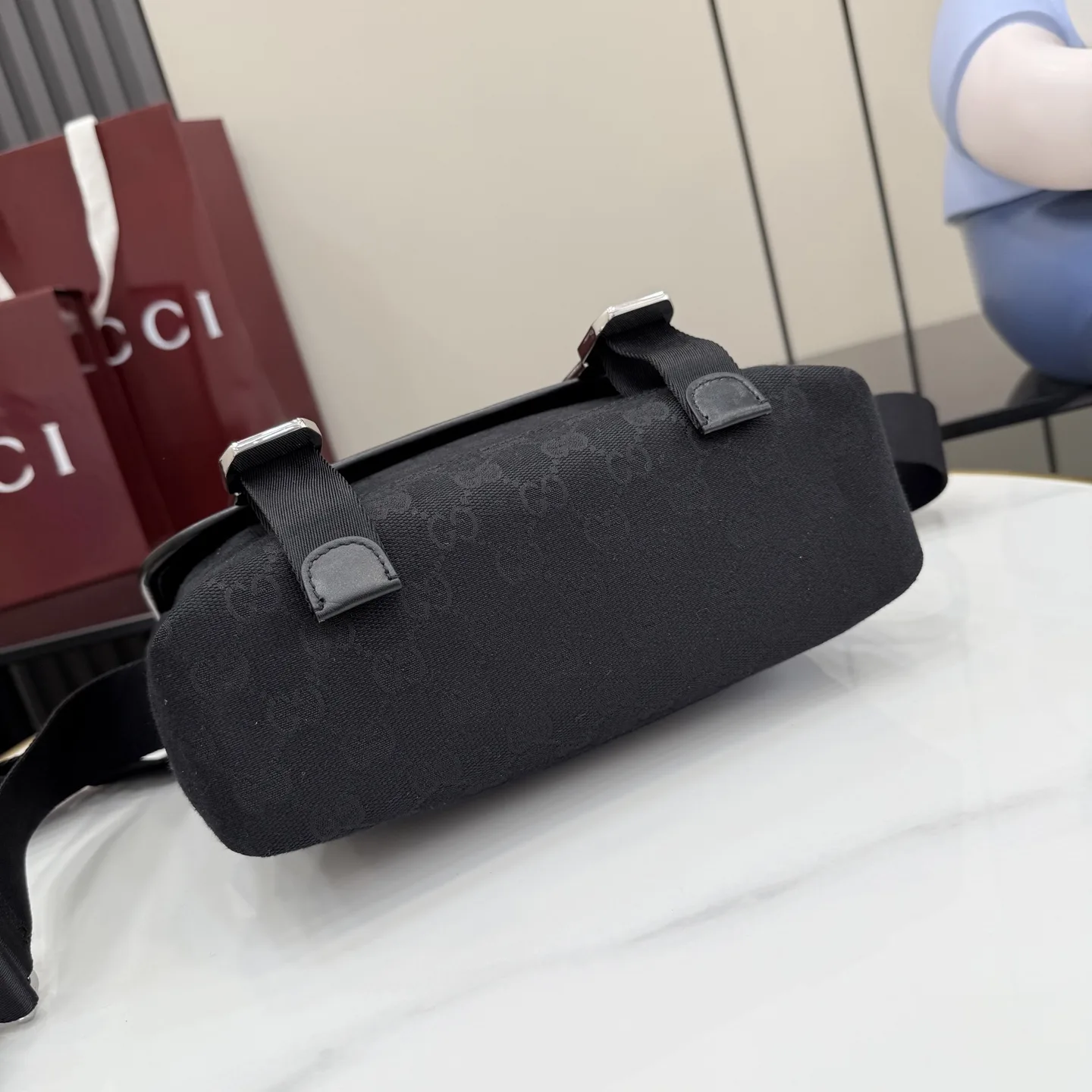 Gucci Black Canvas and Leather Crossbody Bag product photo from LabelPicks