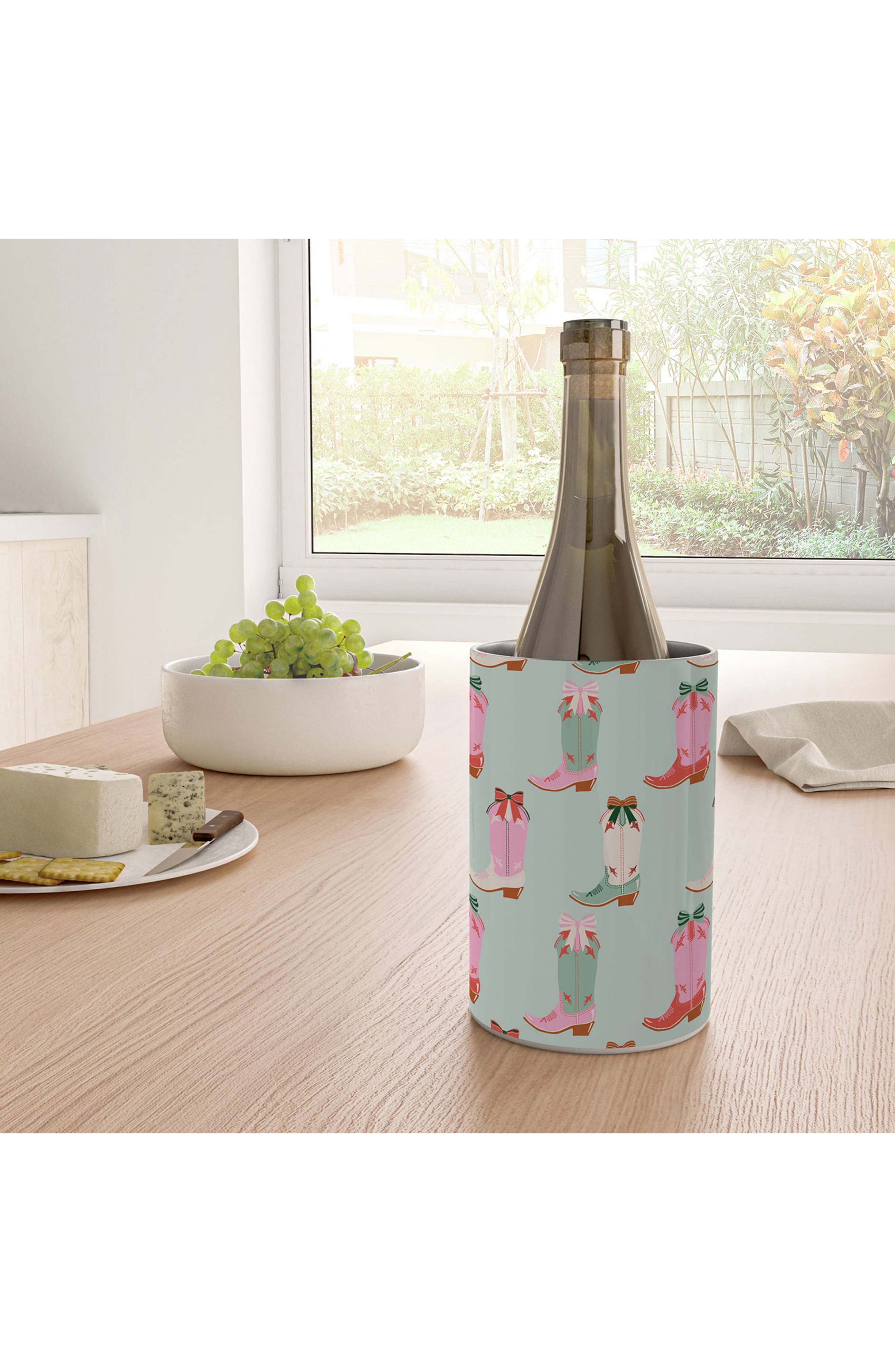 Deny Designs Girly Boots Stainless Steel Wine Chiller