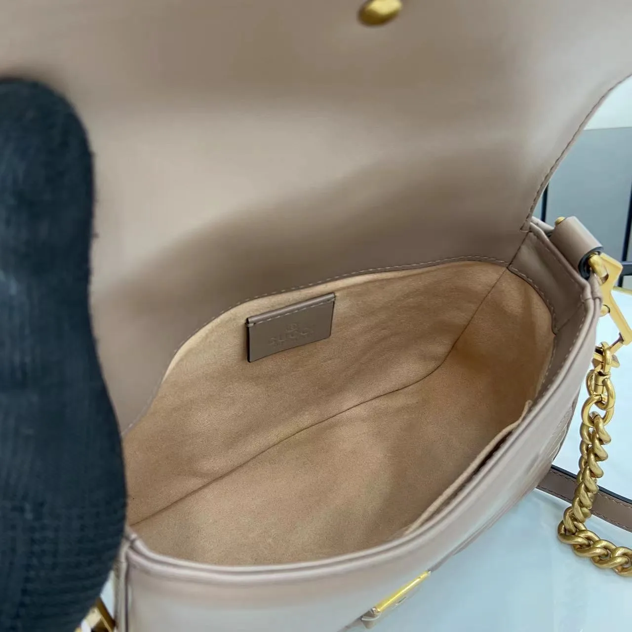 Gucci GG Supreme Canvas Marmont Top Handle Bag product photo from LabelPicks