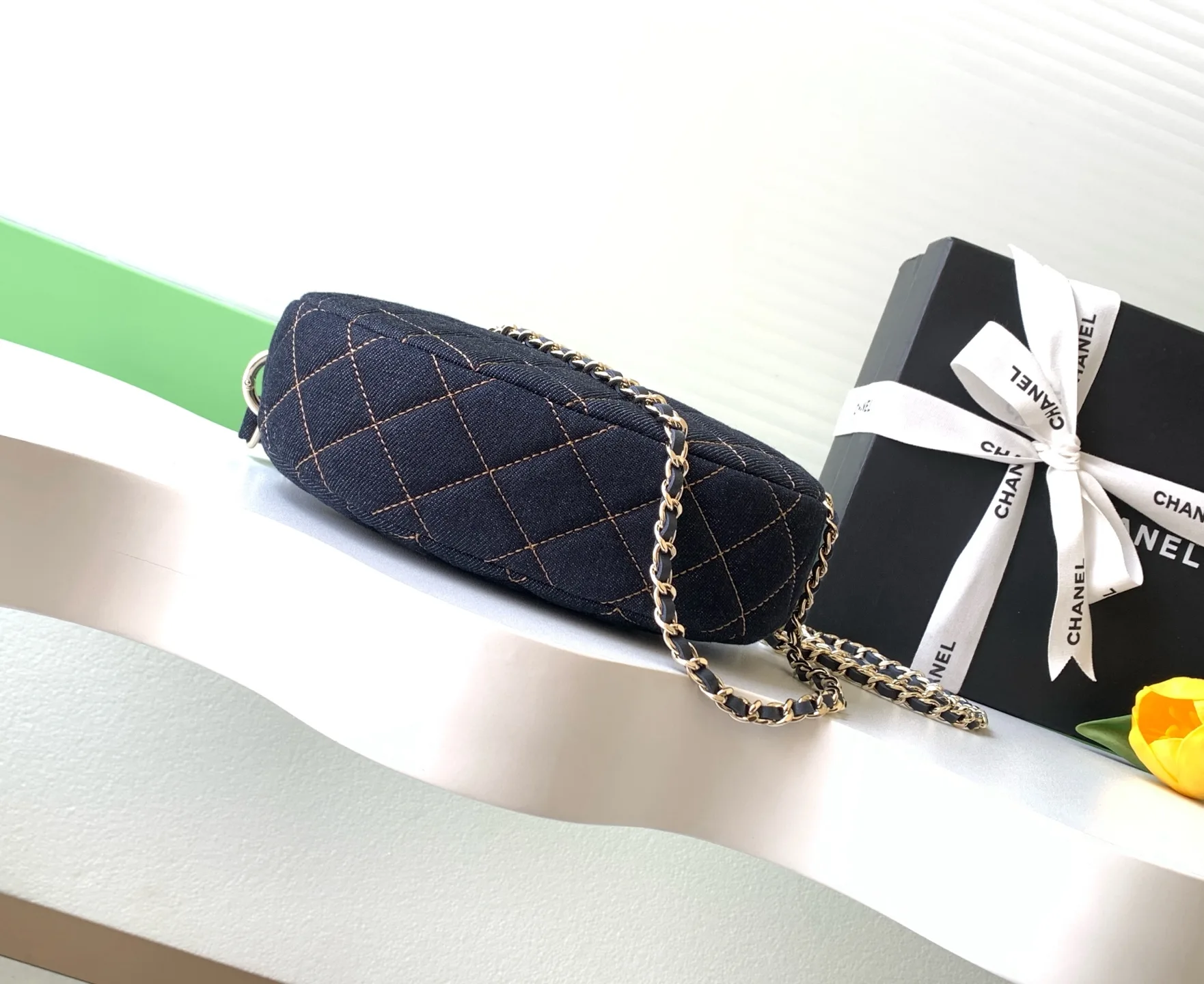Chanel Navy Quilted Leather Shoulder Bag product photo from LabelPicks