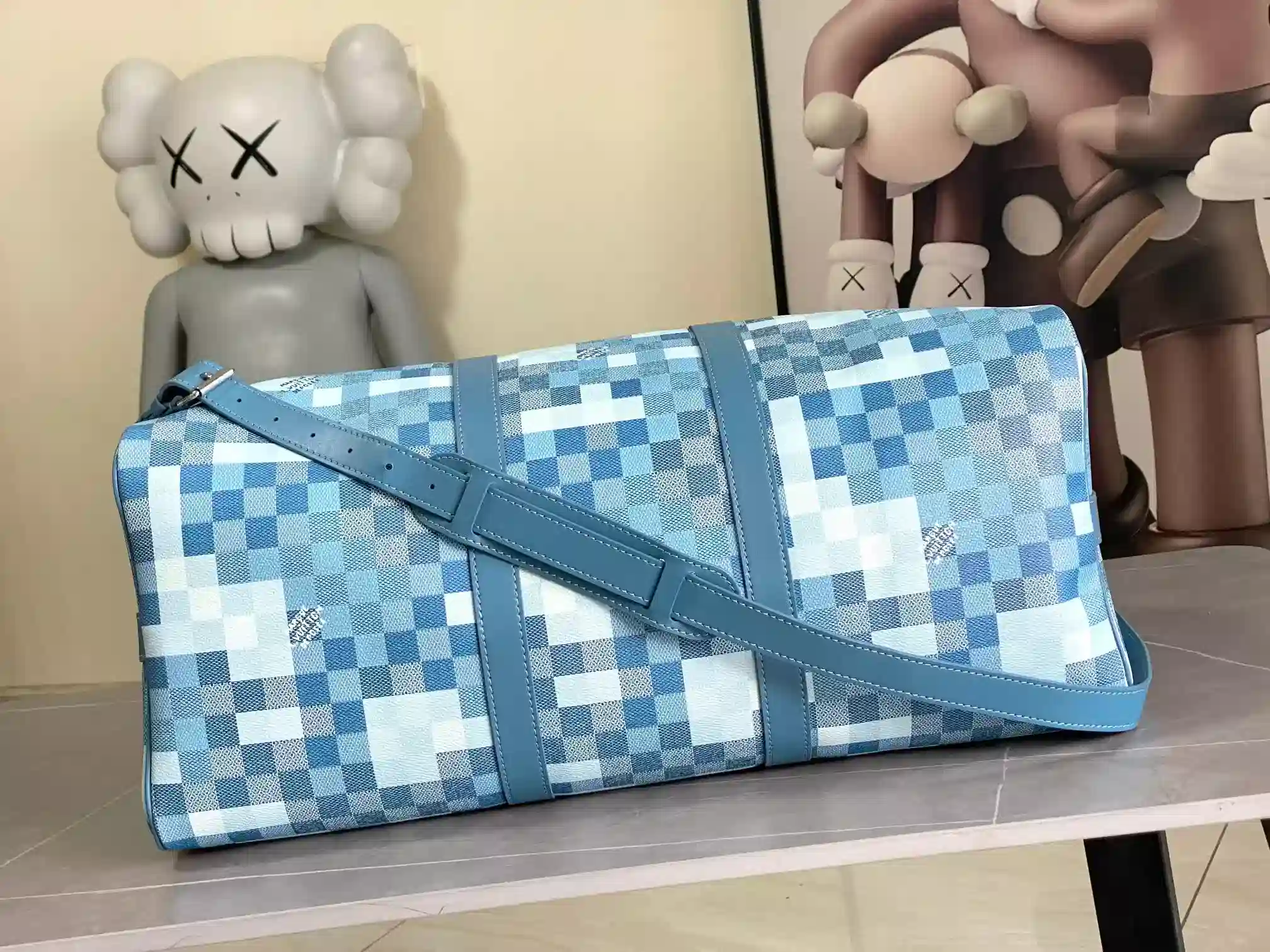 Louis Vuitton Keepall Blue Damier Canvas Tote Bag product photo from LabelPicks