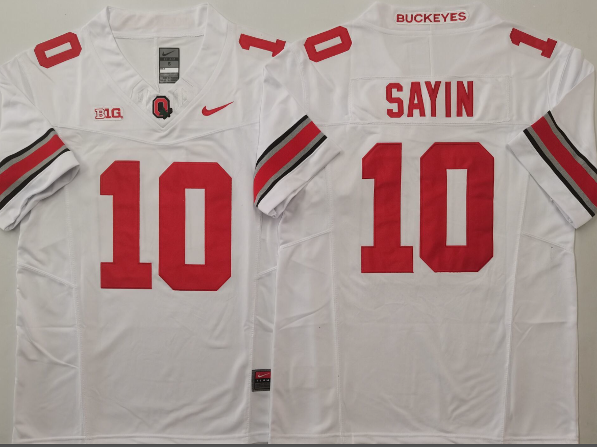 Julian Sayin NCAA Ohio State Buckeyes Nike Vapor Limited Jersey