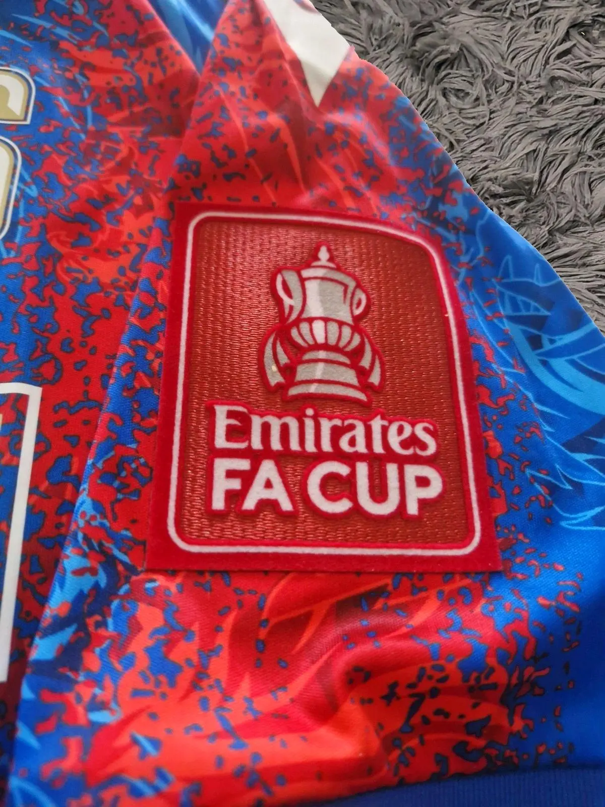 Crystal Palace Team SIGNED 24/25 FA Cup Winners Shirt Jersey - COA - 2025