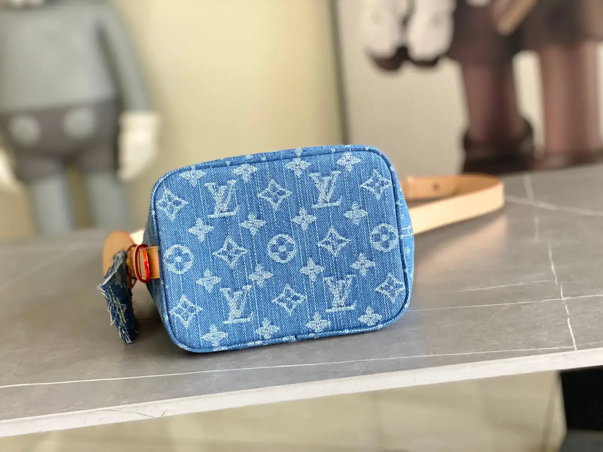 Louis Vuitton Blue Denim Bucket Bag product photo from LabelPicks