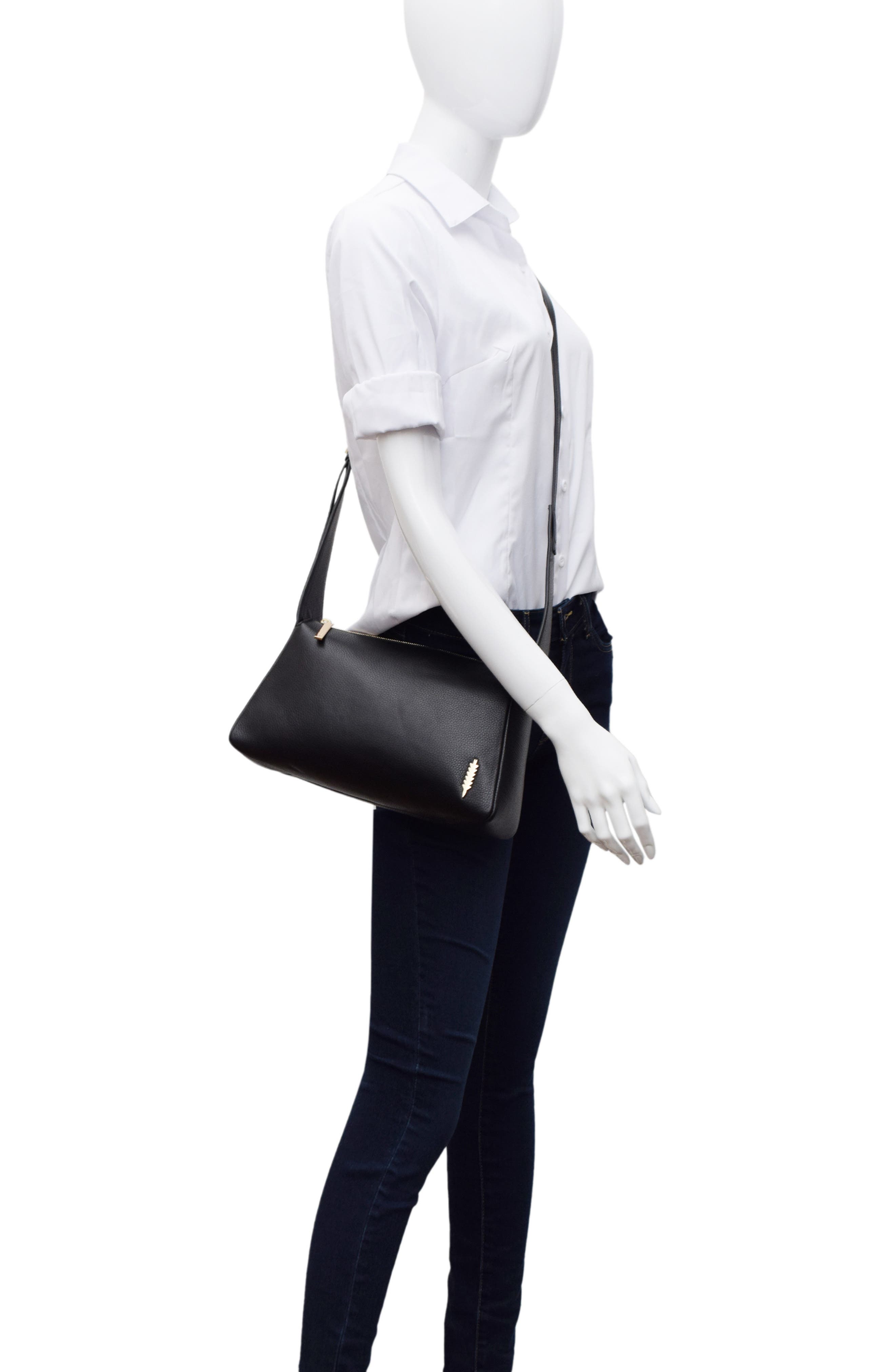 Thacker Dalia Pebbled Leather Crossbody Bag