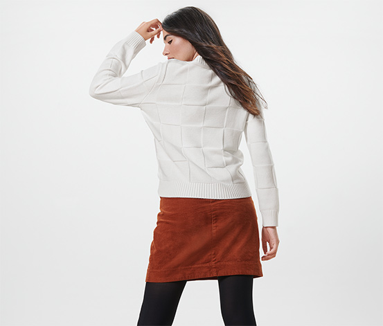 Pullover mit Karostruktur