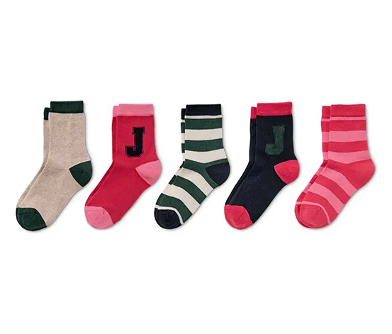 5 Paar Socken, rot