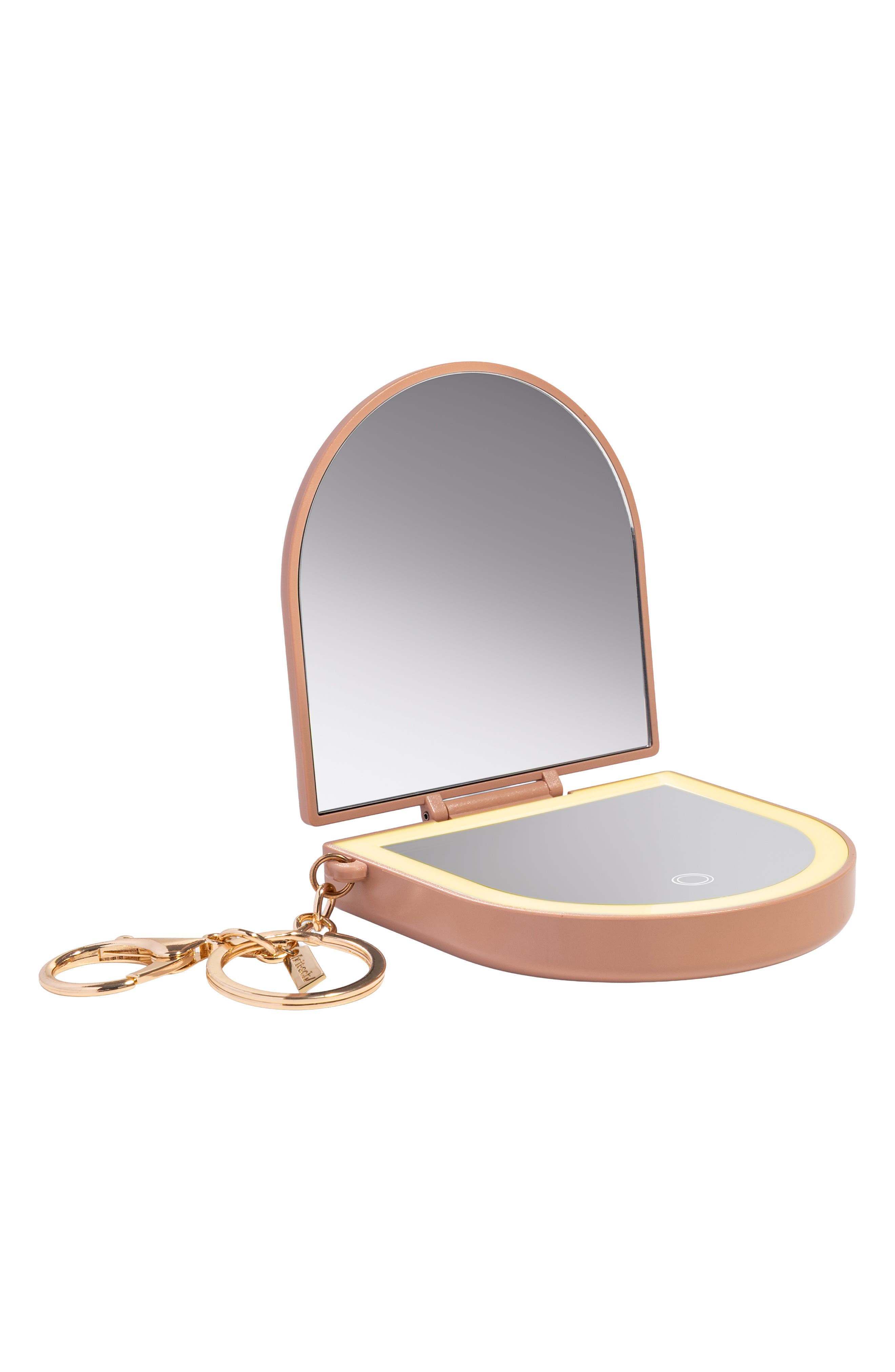 Kitsch Compact Mirror Key Chain