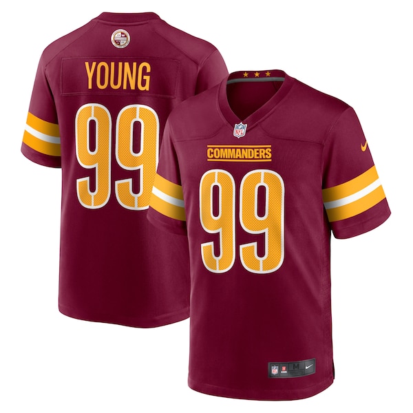 Chase Young Washington Commanders Nike Youth Game Jersey - Burgundy/Black/White