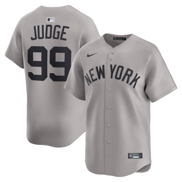 Aaron Judge New York Yankees Nike Road Limited Player Jersey - Gray/White