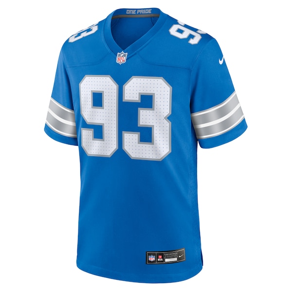 Josh Paschal Detroit Lions Nike Team Game Jersey -  Blue