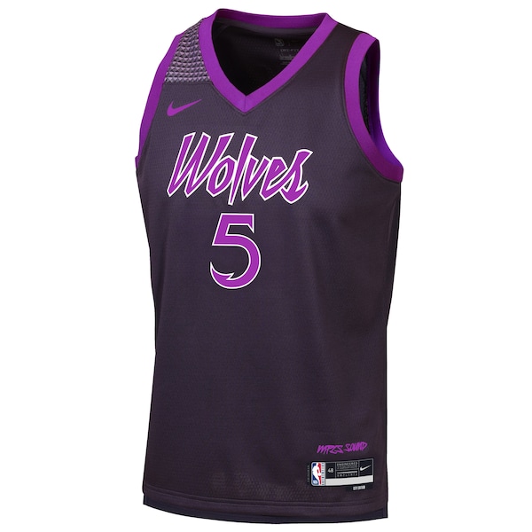Anthony Edwards Minnesota Timberwolves Nike Youth 2025/26 City Edition Swingman Jersey - Purple