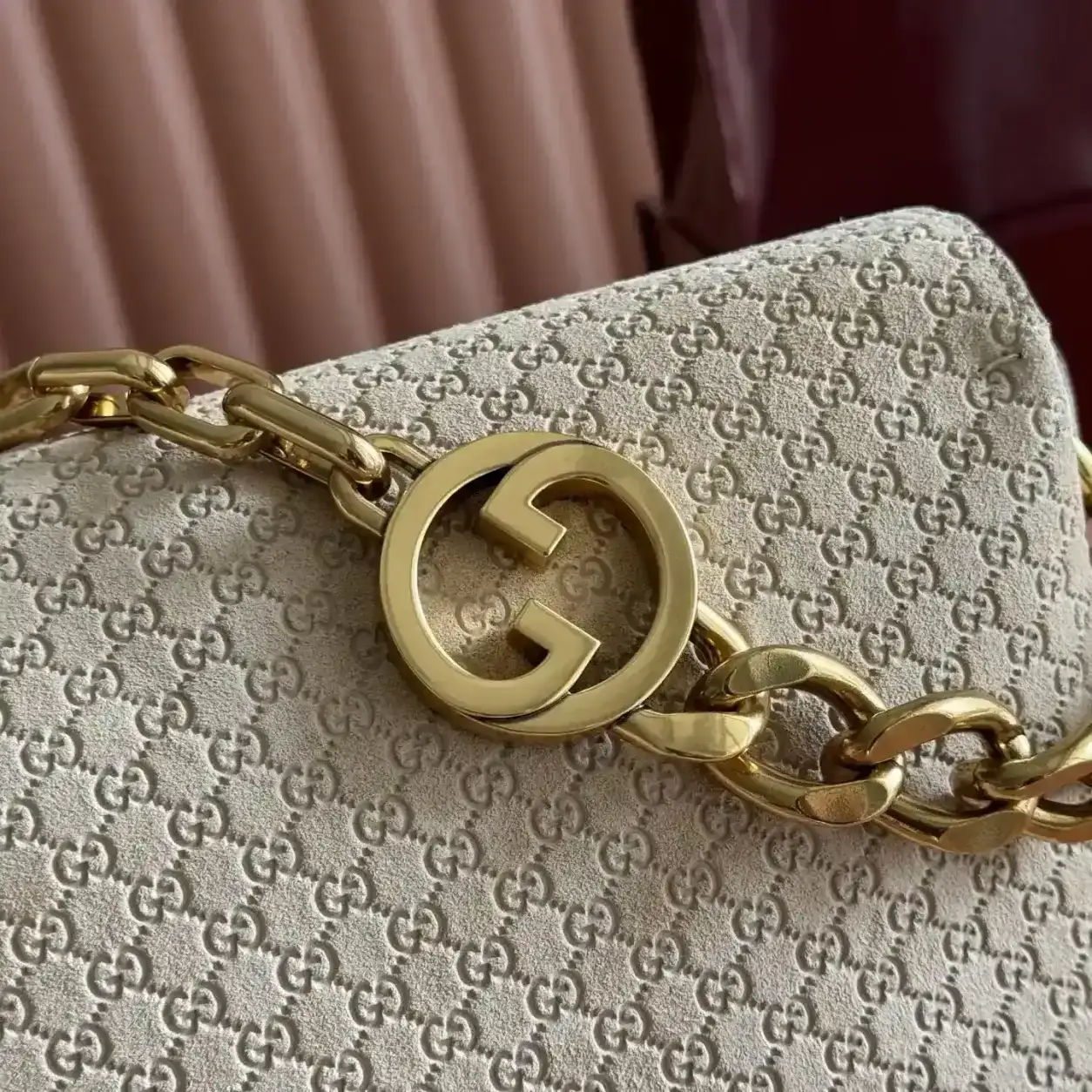 Gucci Beige GG Supreme Canvas Shoulder Bag product photo from LabelPicks