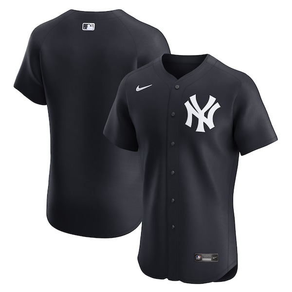 New York Yankees Nike Alternate Elite Jersey - Black