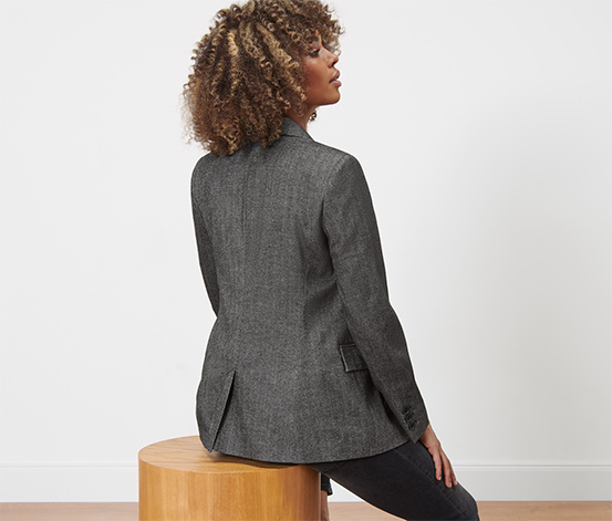 Webblazer in Herringbone-Optik