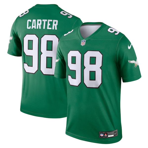 Jalen Carter Philadelphia Eagles Nike Alternate Legend Jersey - Kelly Green