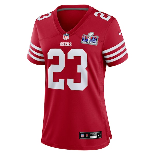 Christian McCaffrey San Francisco 49ers Nike Women's Super Bowl LVIII Game Jersey - Scarlet