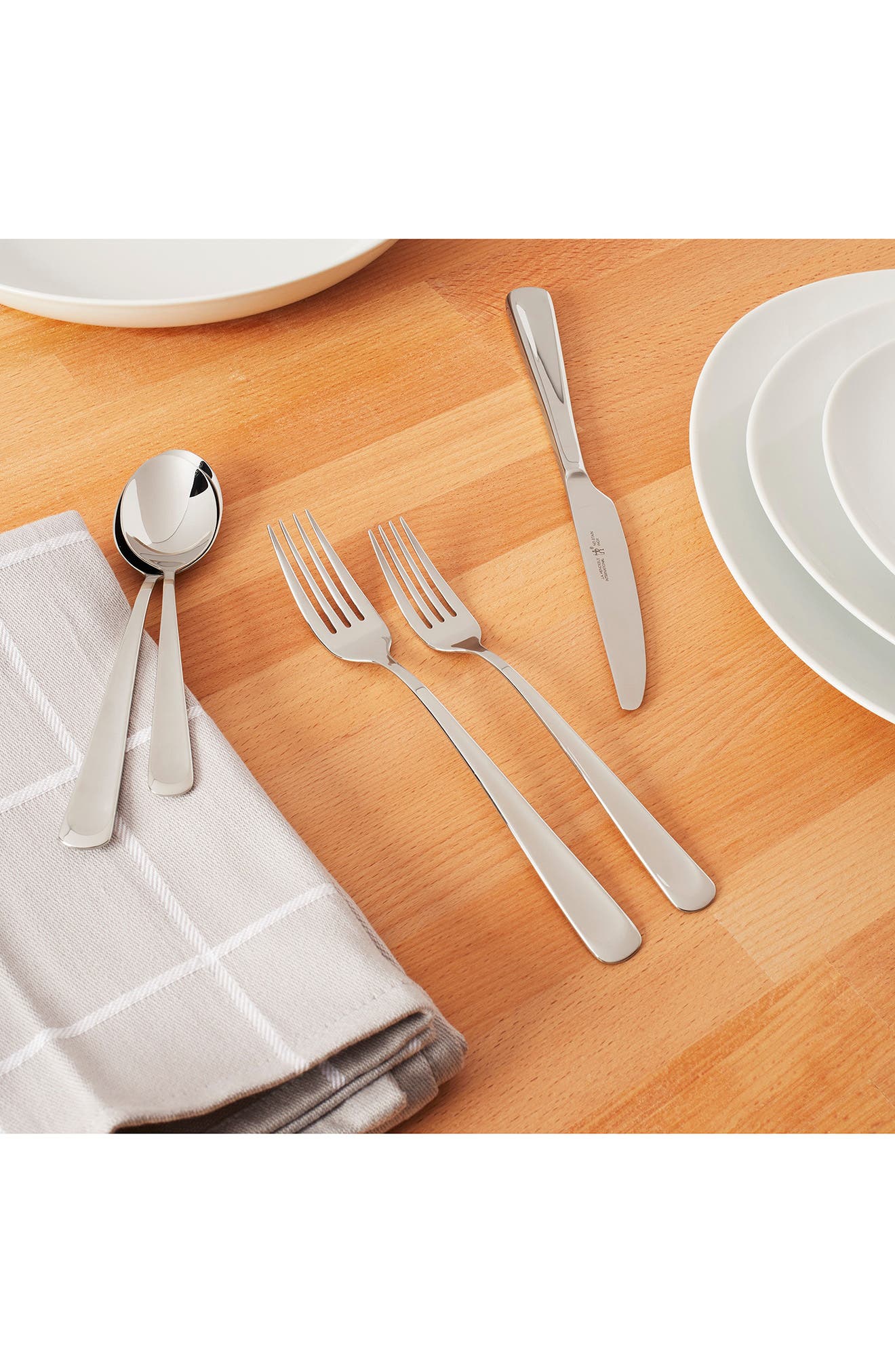 HENCKELS CUTLERY Silvano 18/10 Stainless Steel 45-Piece Flatware Set
