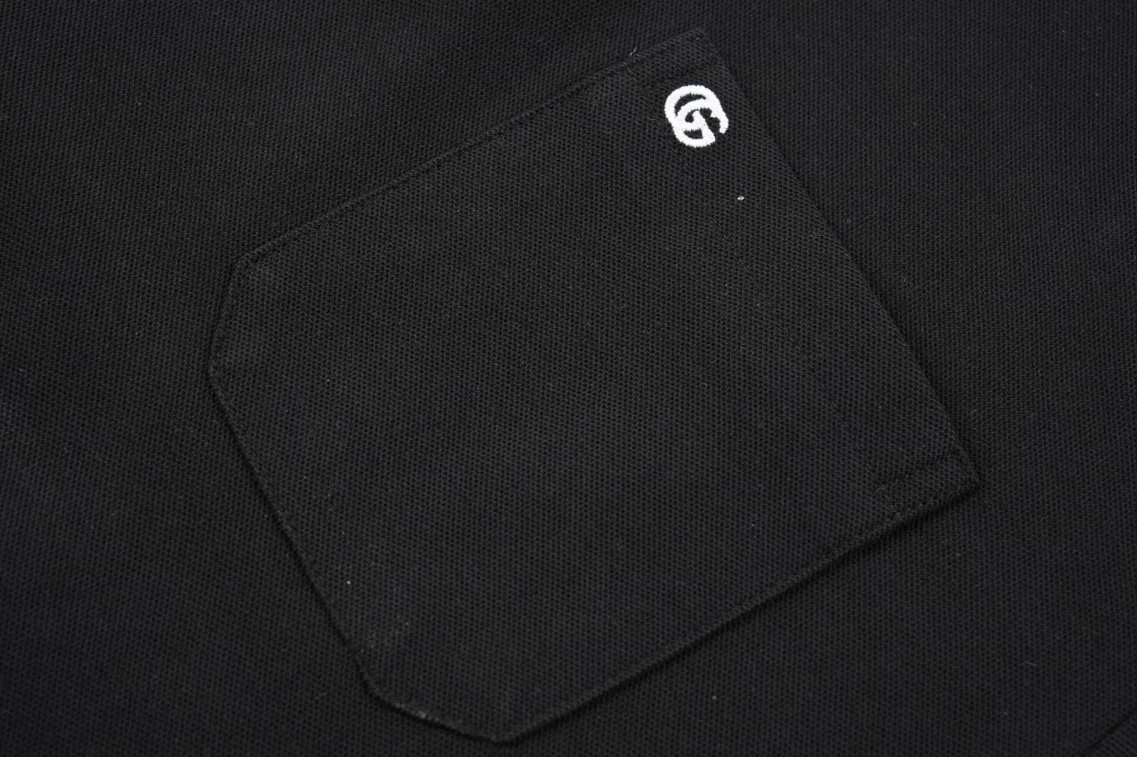 GUCCI Black Mini GG Pocket Polo Shirt product photo from LabelPicks