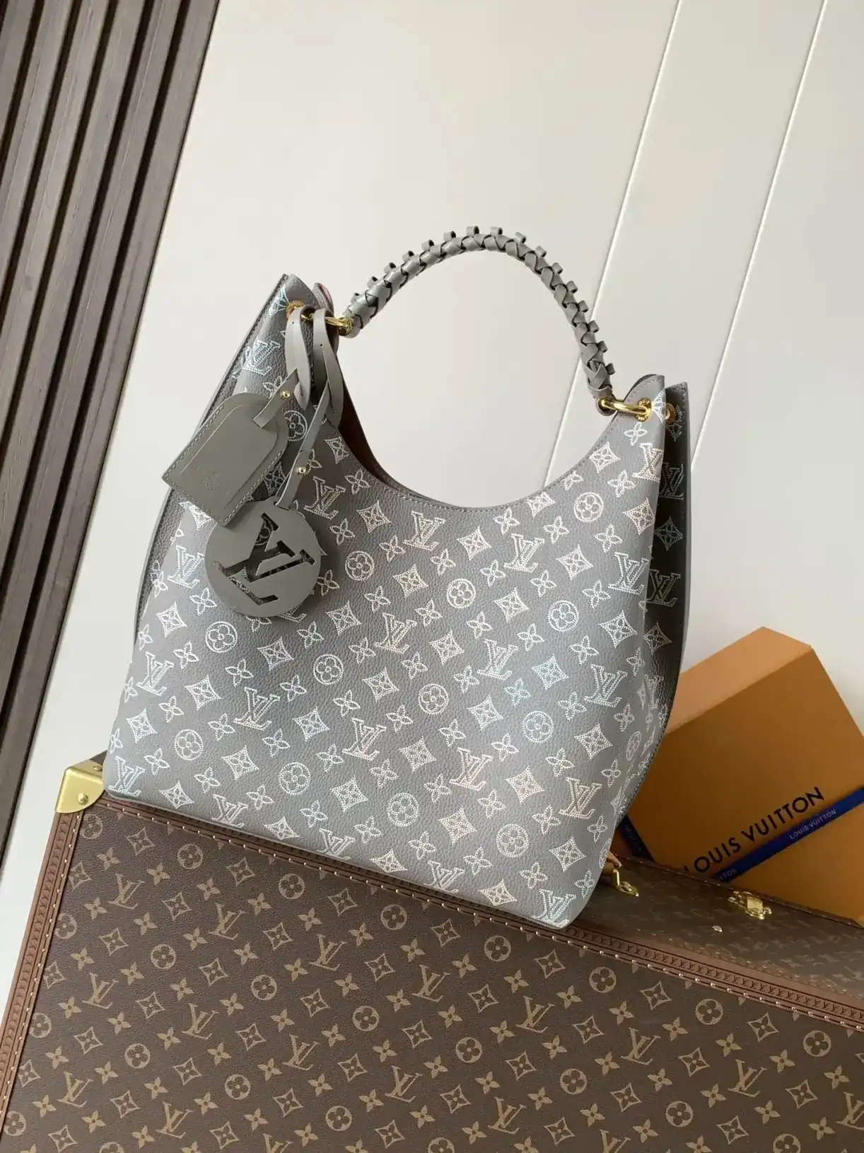 Louis Vuitton Black Woven Leather Hobo Bag product photo from LabelPicks