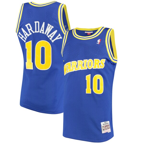 Tim Hardaway Golden State Warriors 1990/91 Hardwood Classics Swingman Jersey - Royal