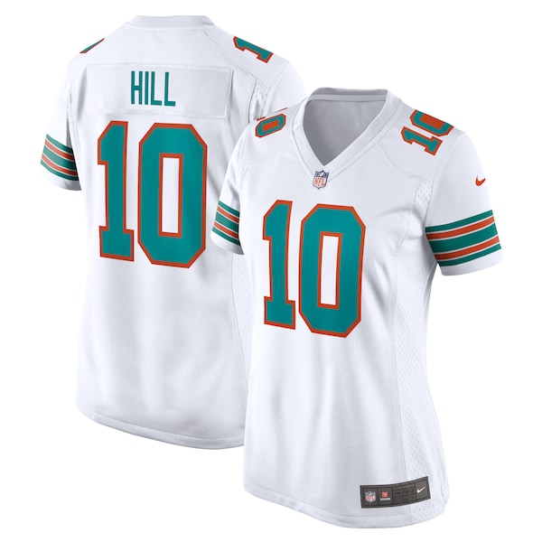 Tyreek Hill Miami Dolphins Nike Women's Alternate Game Jersey - White/Aqua
