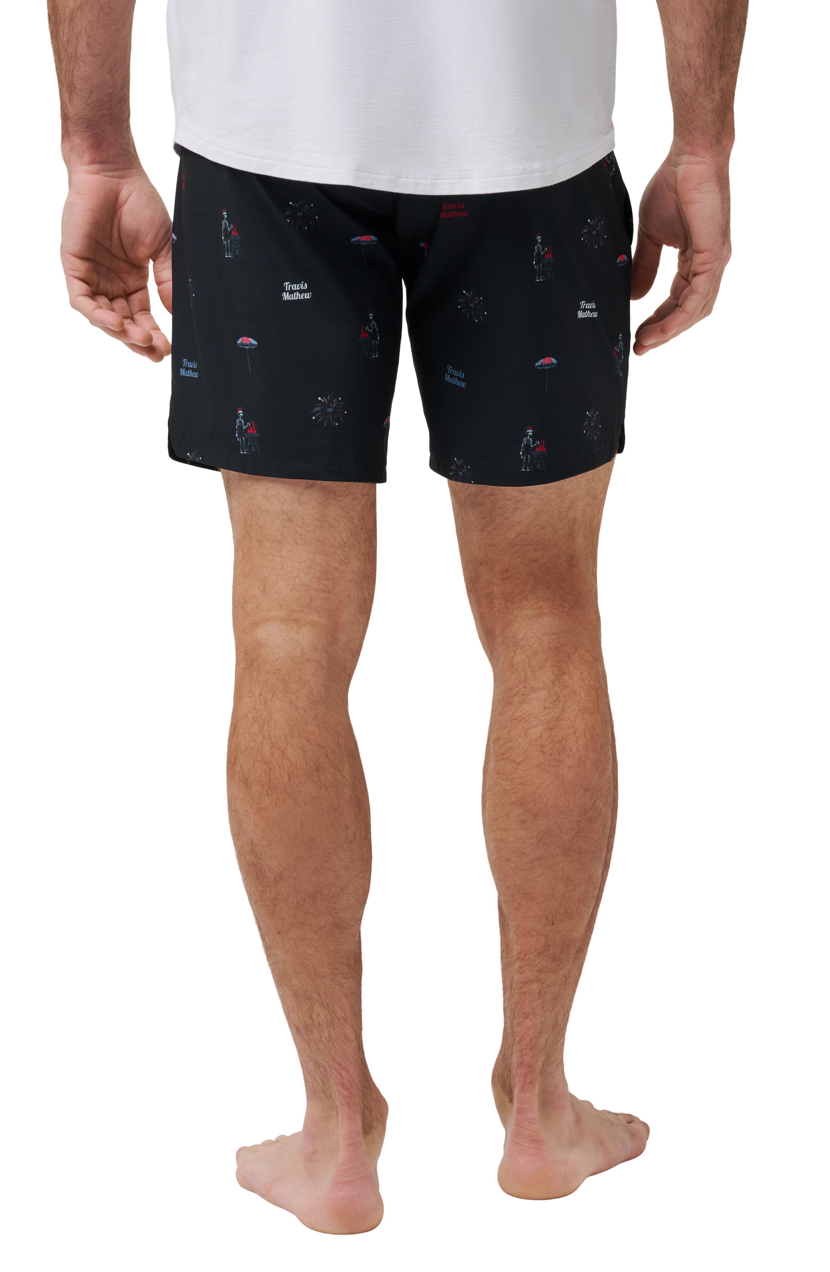TravisMathew Red White & Booyah Board Shorts