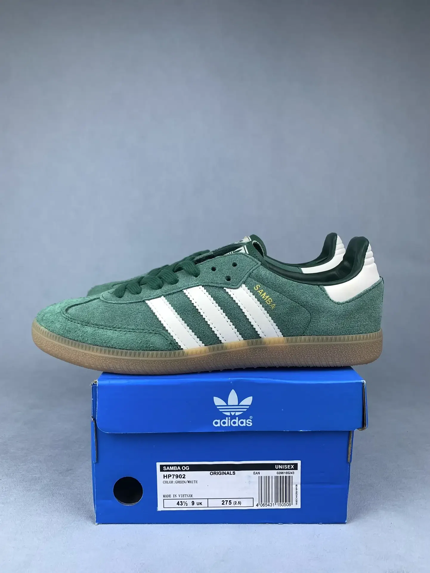 adidas Samba OG Collegiate Green Gum Shoes product photo from LabelPicks