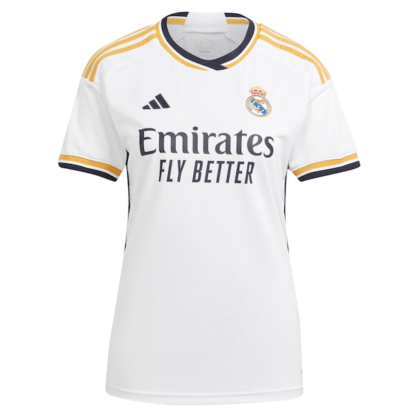 Vini Jr. Los Merengues adidas Women's 2023/24 Home Replica Player Jersey - White