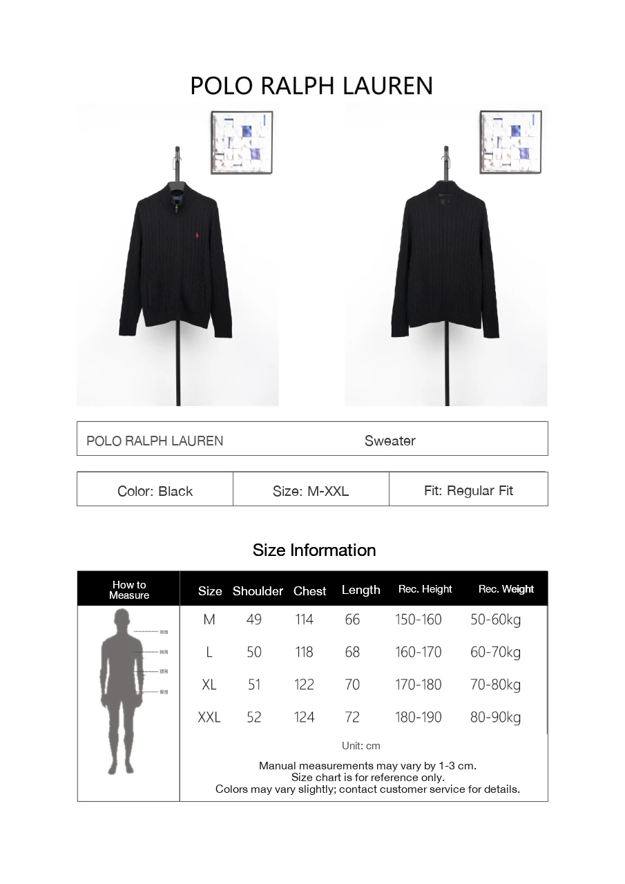 Ralph Lauren Black Pony Embroidered Half Zip Sweater product photo from LabelPicks