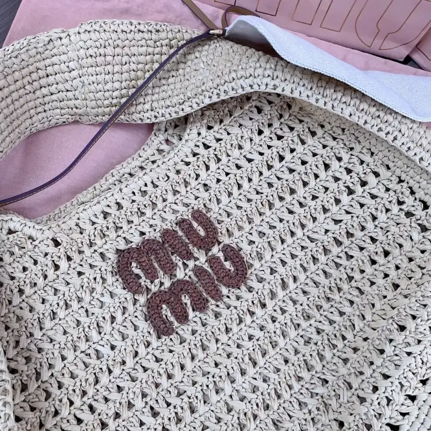 Miu Miu Woven Leather Shoulder Bag product photo from LabelPicks